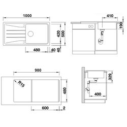 Chiuveta Blanco Sona XL 6 S 519693 (Jasmine) Thumb