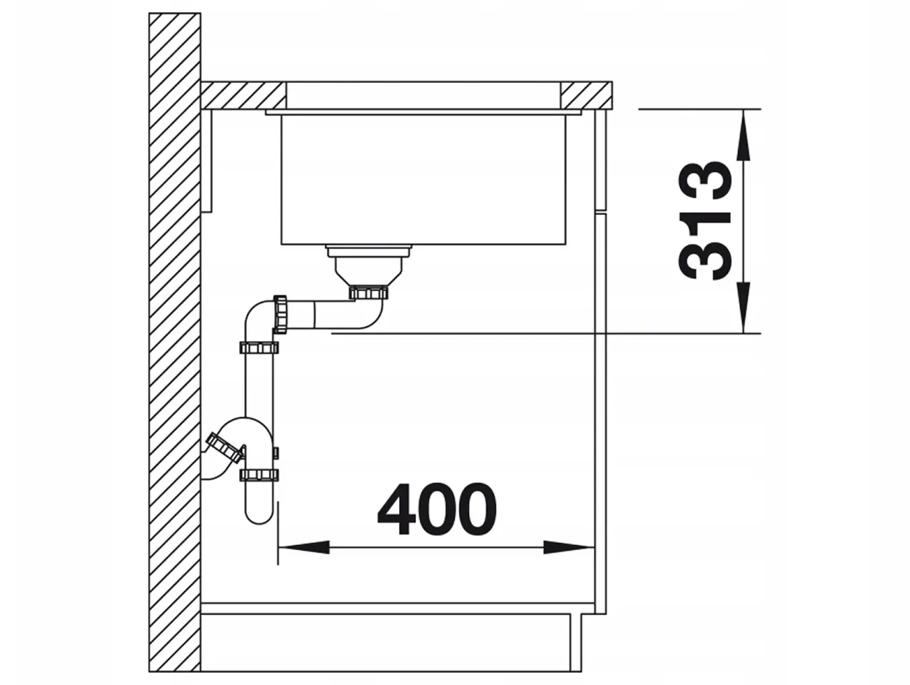 Chiuveta Blanco Subline 500-U (Volcano Gray)
