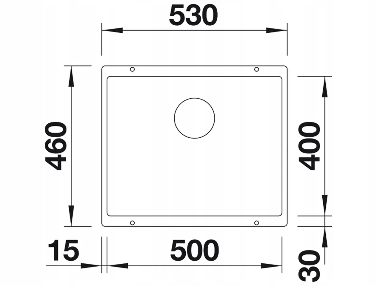 Chiuveta Blanco Subline 500-U (Volcano Gray)