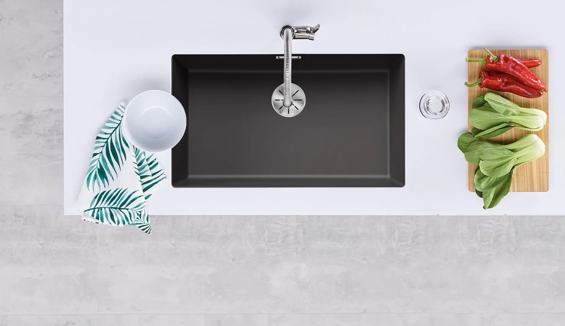 Chiuveta Blanco Subline 700-U ( Rock Grey) - 2