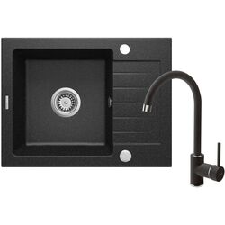 Set chiuveta + baterie Deante Zobra ZQZA211A (Graphite)