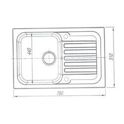 Chiuveta Dr. Gans Adelia 780 (Graphite) Thumb