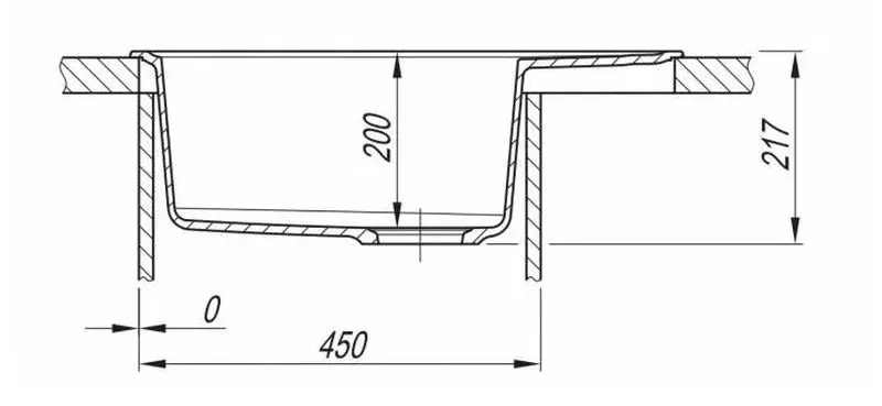 Chiuveta Dr. Gans Berta 620 (Graphite) - 3