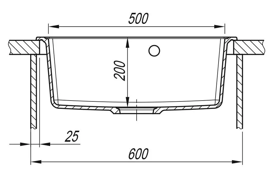 Chiuveta Dr. Gans Nica 570 (Graphite) - 3