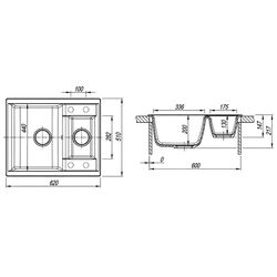 Кухонная мойка Dr.Gans Astra 620К (Beige Latte) Thumb