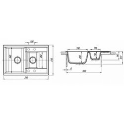 Кухонная мойка Dr.Gans Astra 760К (Beige Latte) Thumb