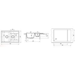 Кухонная мойка Dr.Gans Astra 760K (Latte/Beige) Thumb