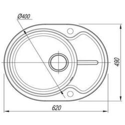 Кухонная мойка Dr.Gans Berta 620 (Basalt) Thumb