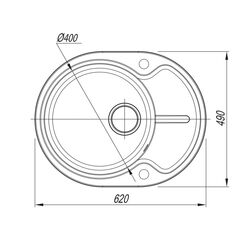 Кухонная мойка Dr.Gans Berta 620 (Latte) Thumb
