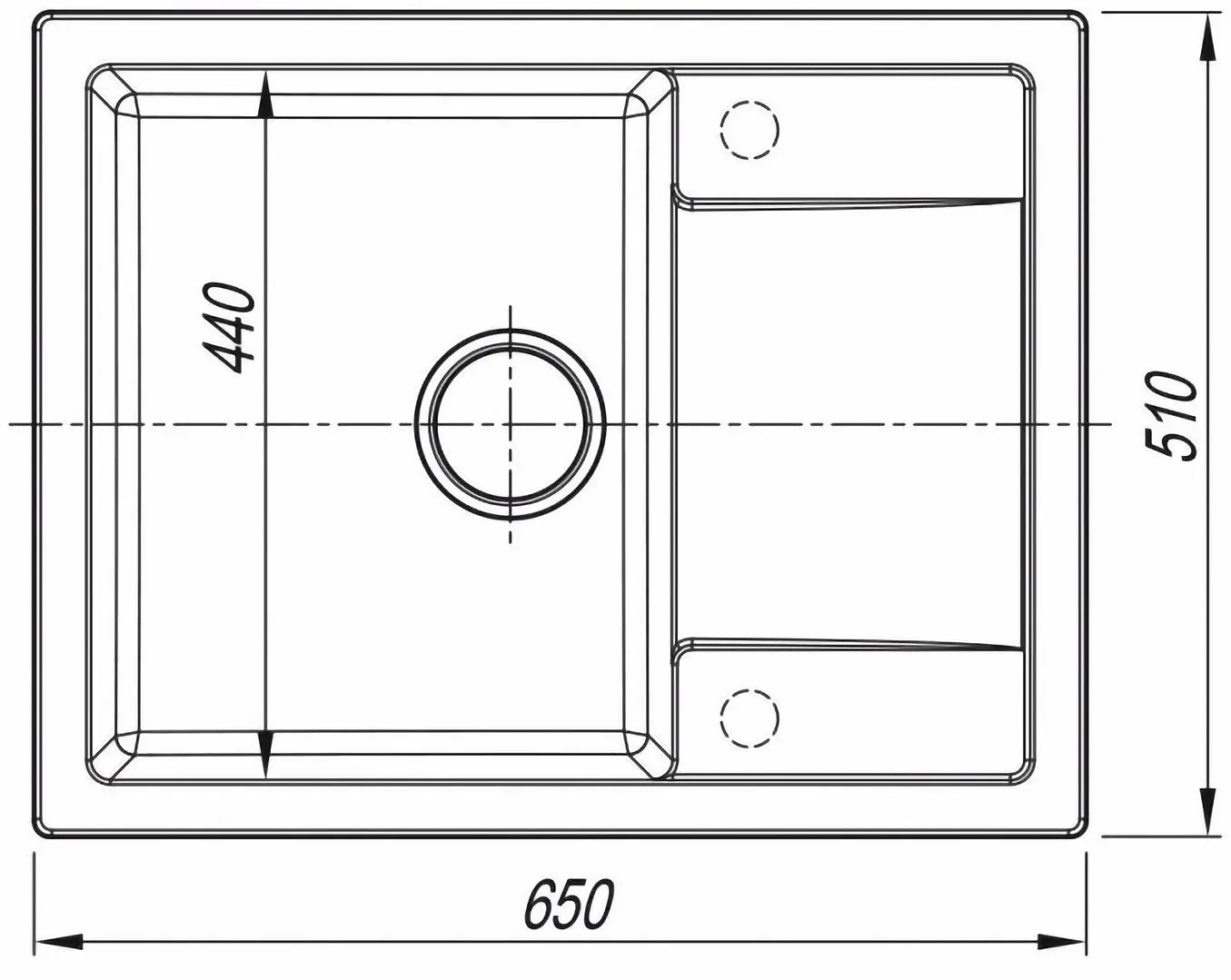 Chiuveta Dr.Gans Tehno 650 (Terracota) - 2