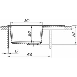 Chiuveta Dr.Gans Tehno 650 (Terracota) Thumb