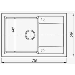 Кухонная мойка Dr.Gans Tehno 760 (Dune) Thumb