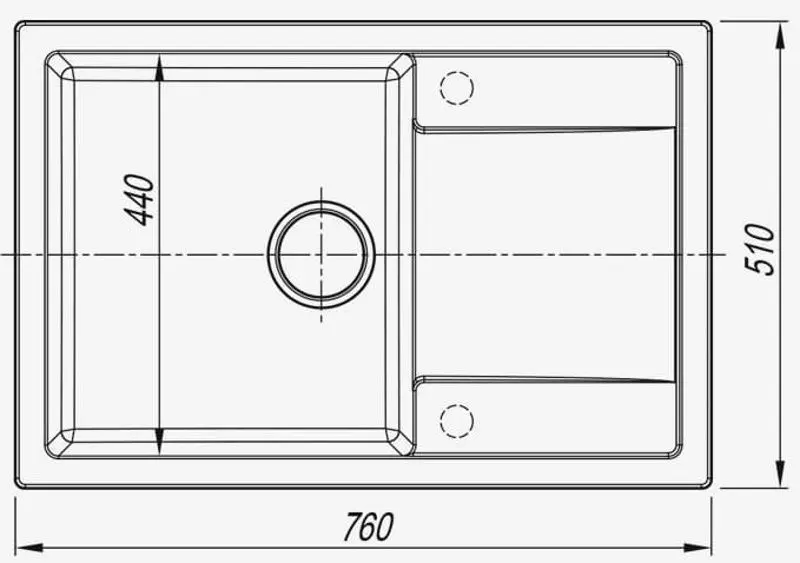 Кухонная мойка Dr.Gans Tehno 760 (Dune) - 2