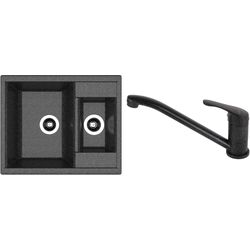 Chiuveta + baterie Dr.Gans Astra 620K+SanDonna F1066 (Black)