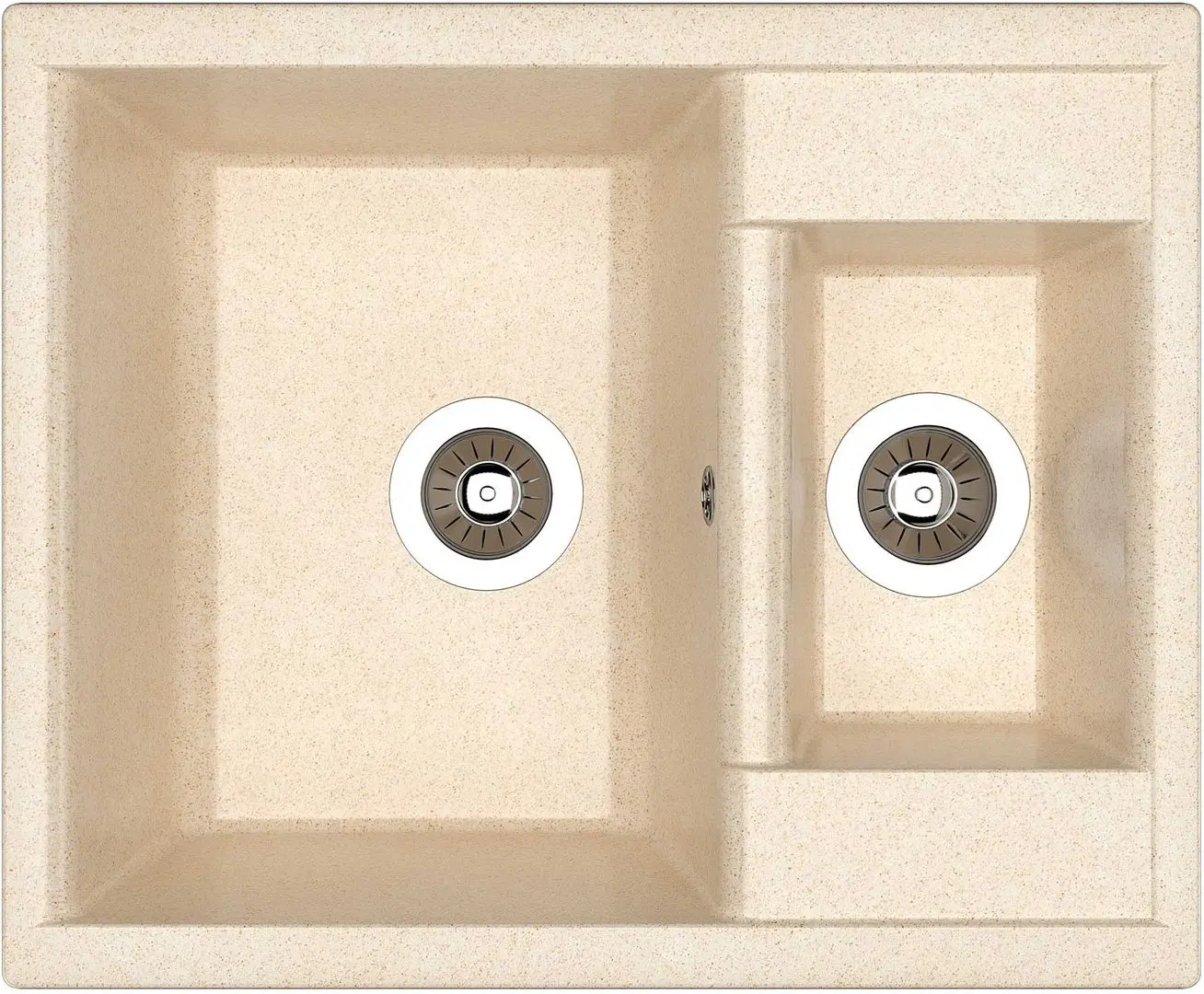 Chiuveta + baterie Dr.Gans Astra 620K+SanDonna F1066 (Latte/Beige) - 2