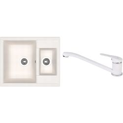 Chiuveta + baterie Dr.Gans Astra 620K+SanDonna F1066 (White)