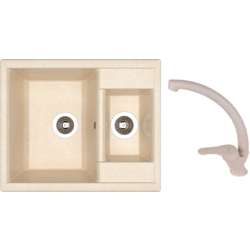 Chiuveta + baterie Dr.Gans Astra 620K+SanDonna F1069 (Latte/Beige)