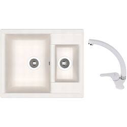 Chiuveta + baterie Dr.Gans Astra 620K+SanDonna F1069 (White)