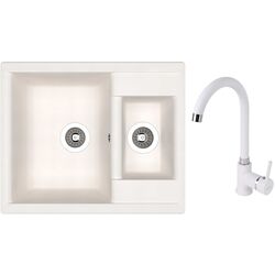 Chiuveta + baterie Dr.Gans Astra 620K+SanDonna F7073 (White)