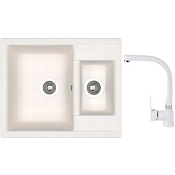 Chiuveta + baterie Dr.Gans Astra 620K+SanDonna F7103 (White)