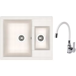 Chiuveta + baterie Dr.Gans Astra 620K+SanDonna F9995 (White)