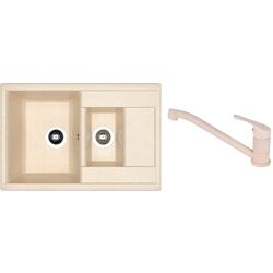 Chiuveta + baterie Dr.Gans Astra 760K+SanDonna F1066 (Latte/Beige)