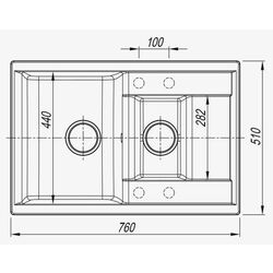 Chiuveta + baterie Dr.Gans Astra 760K+SanDonna F1066 (Latte/Beige) Thumb