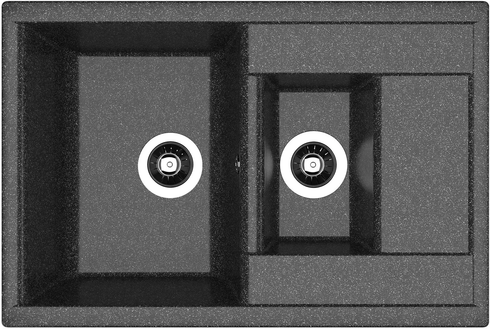 Chiuveta + baterie Dr.Gans Astra 760K+SanDonna F1069 (Black) - 2
