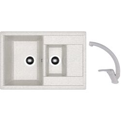 Кухонная мойка + смеситель Dr.Gans Astra 760K+SanDonna F1069 (Grey)