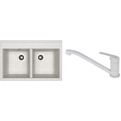Кухонная мойка + смеситель Dr.Gans Astra 780+SanDonna F1066 (Grey)