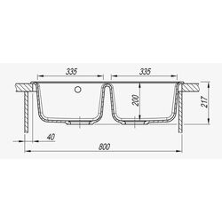 Кухонная мойка + смеситель Dr.Gans Astra 780+SanDonna F1066 (Latte/Beige) Thumb