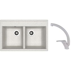 Кухонная мойка + смеситель Dr.Gans Astra 780+SanDonna F1069 (Grey)