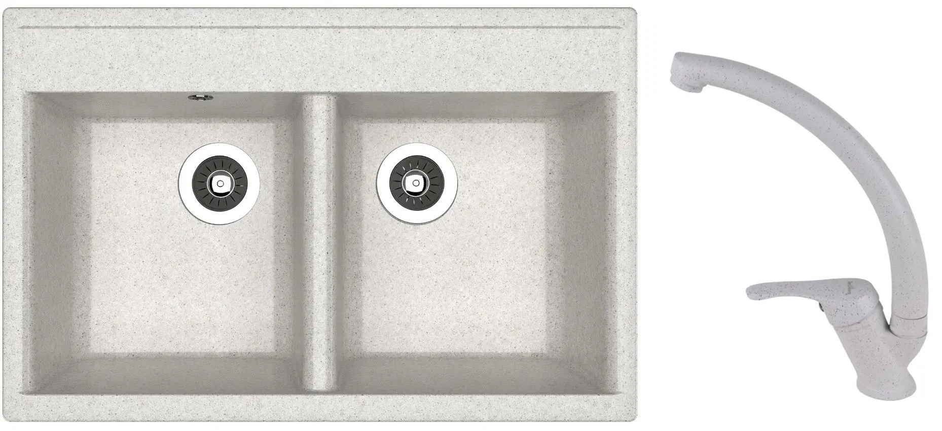 Chiuveta + baterie Dr.Gans Astra 780+SanDonna F1069 (Grey)