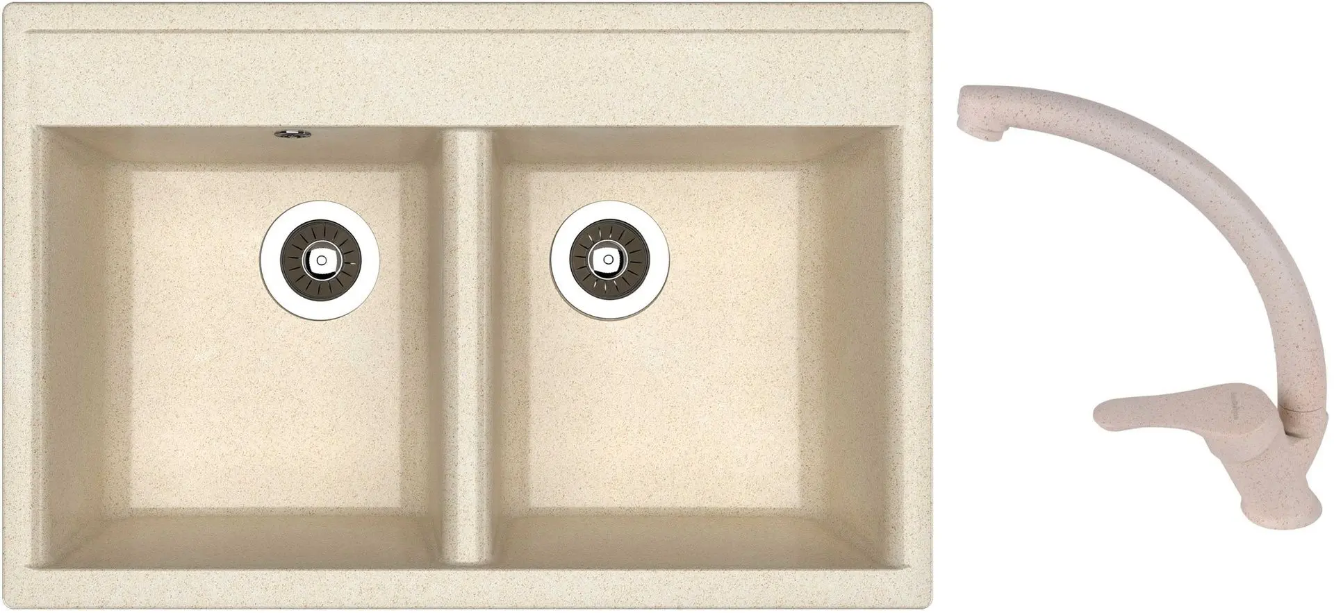 Chiuveta + baterie Dr.Gans Astra 780+SanDonna F1069 (Latte/Beige)