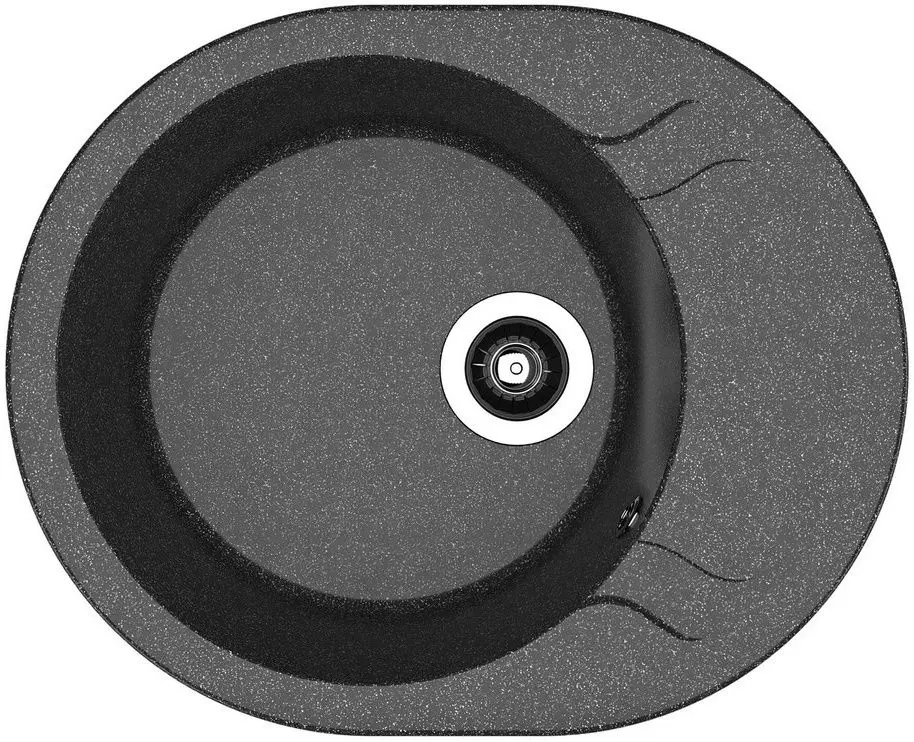 Кухонная мойка + смеситель Dr.Gans Berta 580+SanDonna F1066 (Black) - 2