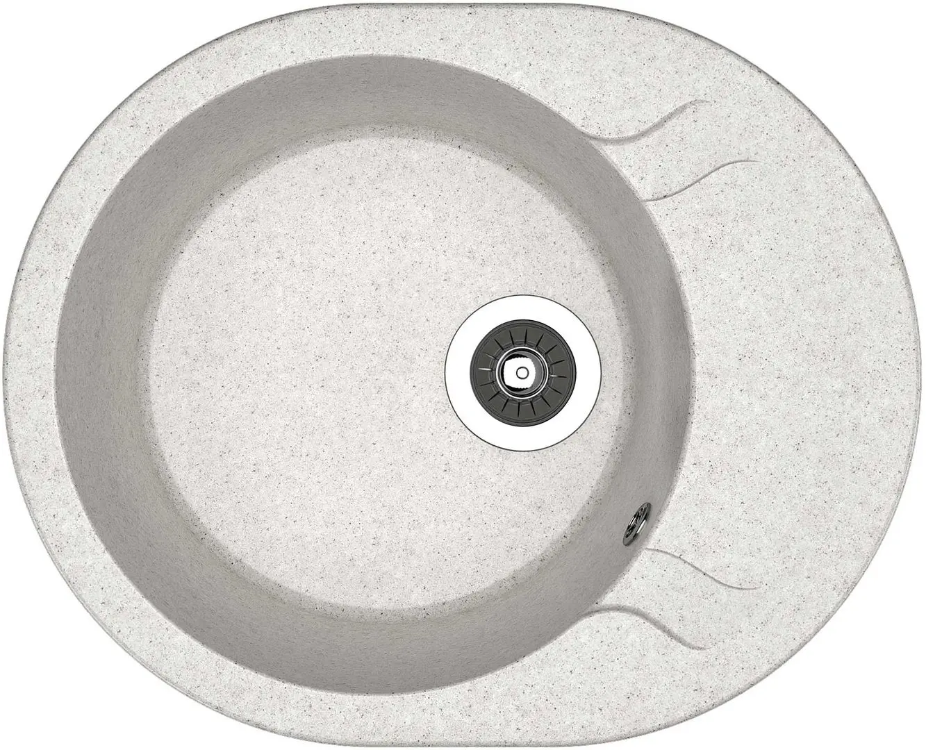 Chiuveta + baterie Dr.Gans Berta 580+SanDonna F1066 (Grey) - 2