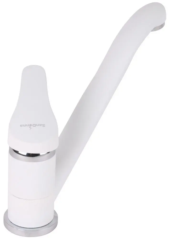 Кухонная мойка + смеситель Dr.Gans Berta 580+SanDonna F1066 (White) - 6