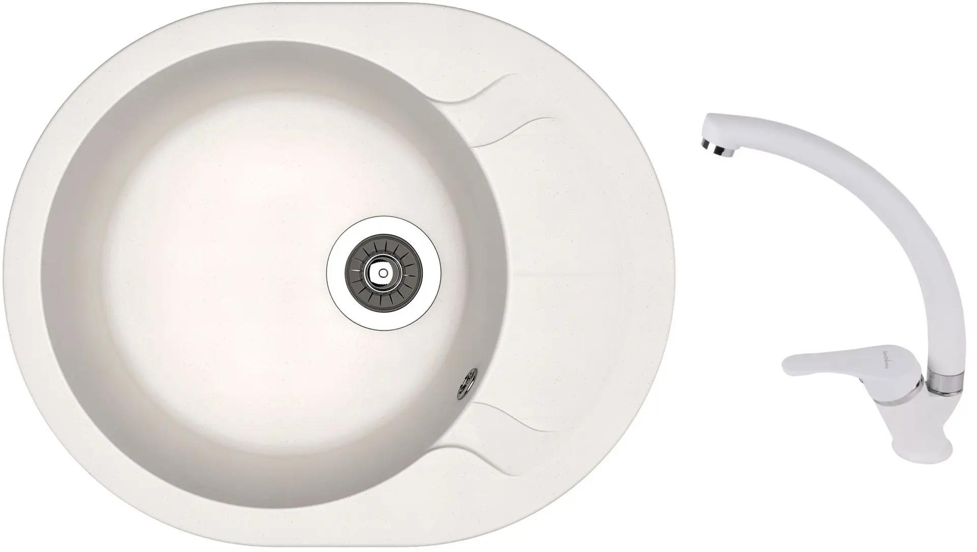 Chiuveta + baterie Dr.Gans Berta 580+SanDonna F1069 (White)