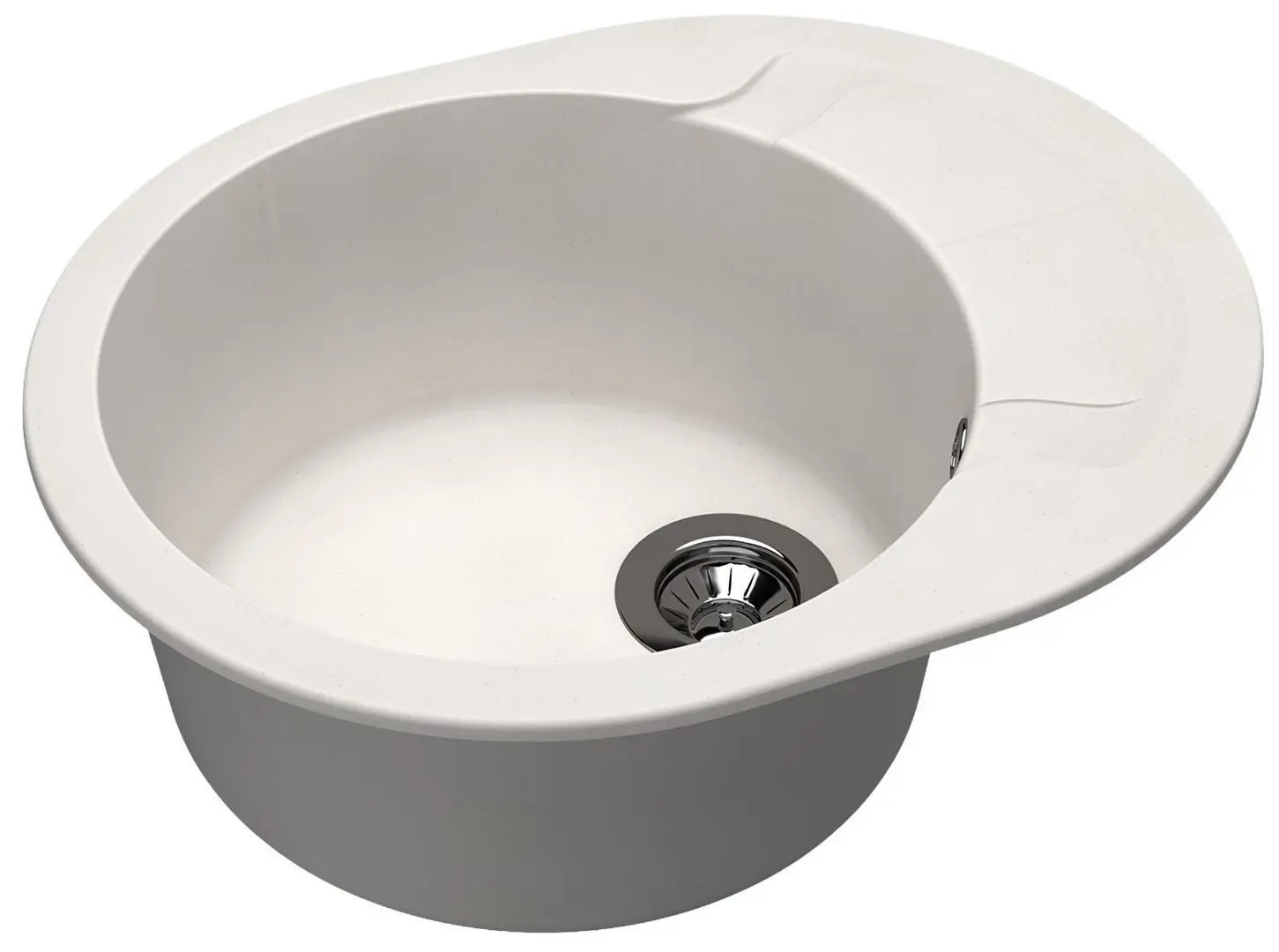 Кухонная мойка + смеситель Dr.Gans Berta 580+SanDonna F9995 (White) - 2