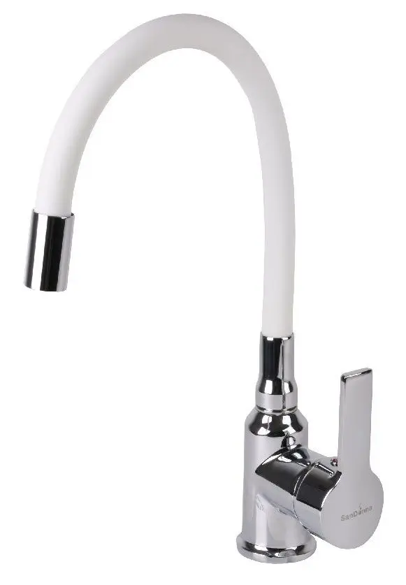 Кухонная мойка + смеситель Dr.Gans Berta 580+SanDonna F9995 (White) - 3