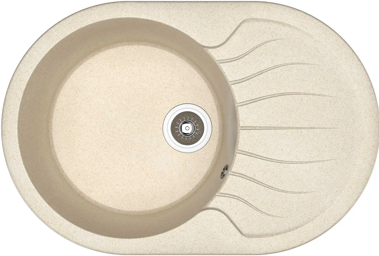 Chiuveta + baterie Dr.Gans Berta 760+SanDonna F1066 (Latte/Beige) - 2