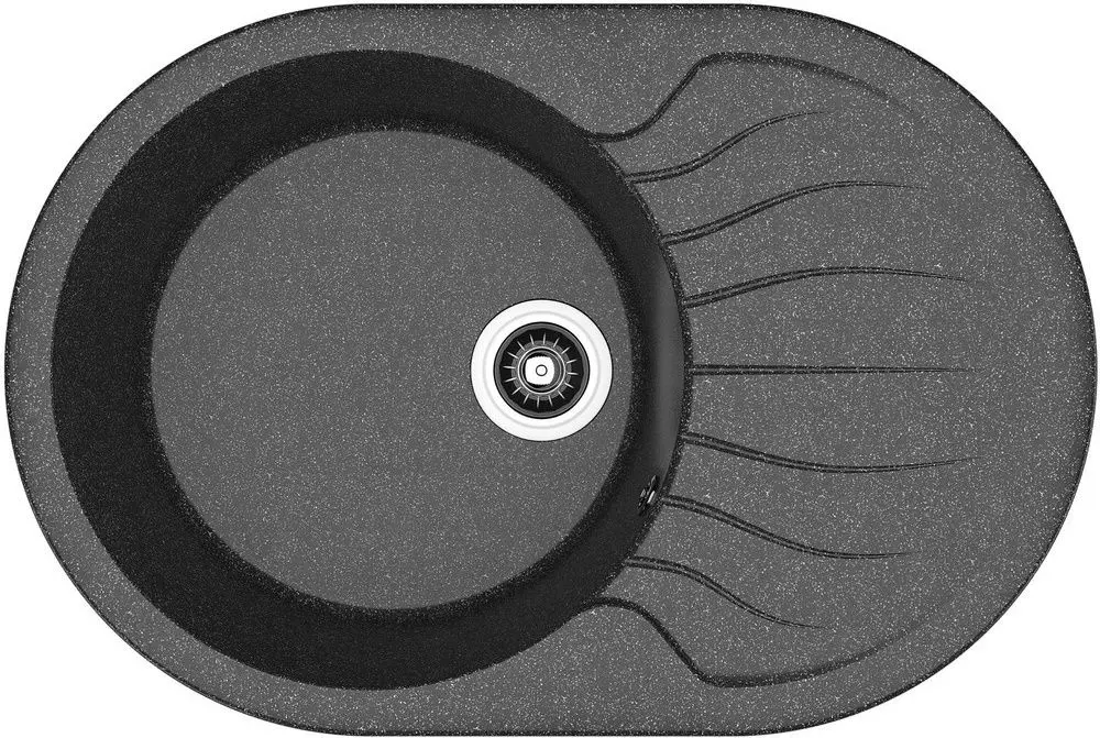 Chiuveta + baterie Dr.Gans Berta 760+SanDonna F1069 (Black) - 2