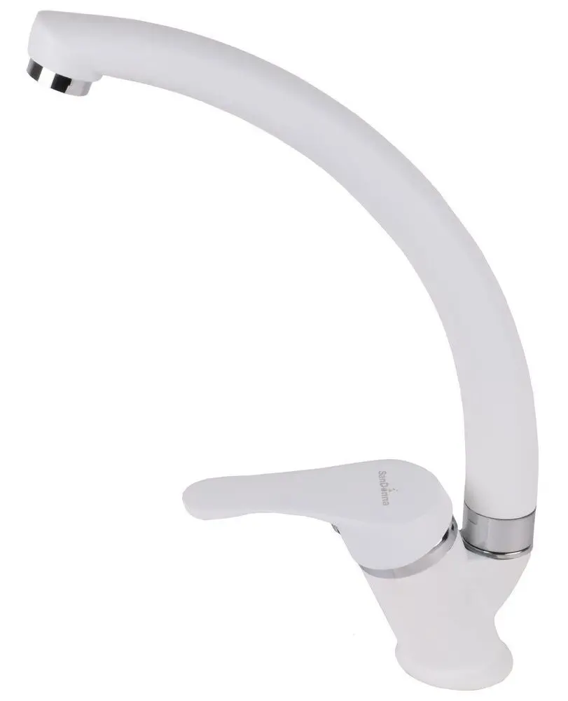 Кухонная мойка + смеситель Dr.Gans Berta 760+SanDonna F1069 (White) - 5