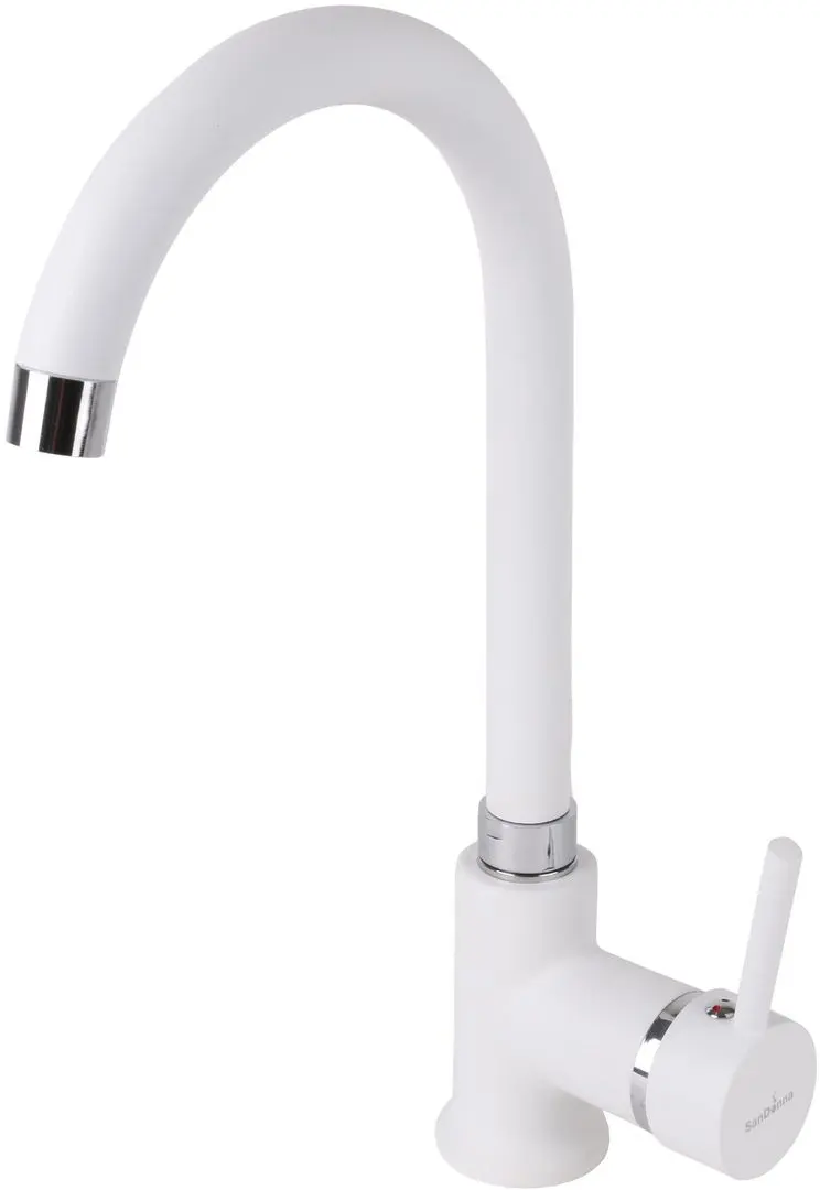 Кухонная мойка + смеситель Dr.Gans Berta 760+SanDonna F7073 (White) - 3