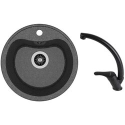 Кухонная мойка + смеситель Dr.Gans Dora+SanDonna F1069 (Black)