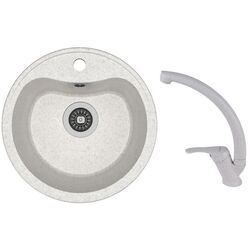 Кухонная мойка + смеситель Dr.Gans Dora+SanDonna F1069 (Grey)