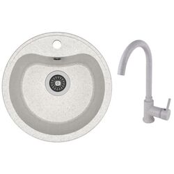 Кухонная мойка + смеситель Dr.Gans Dora+SanDonna F7073 (Grey)