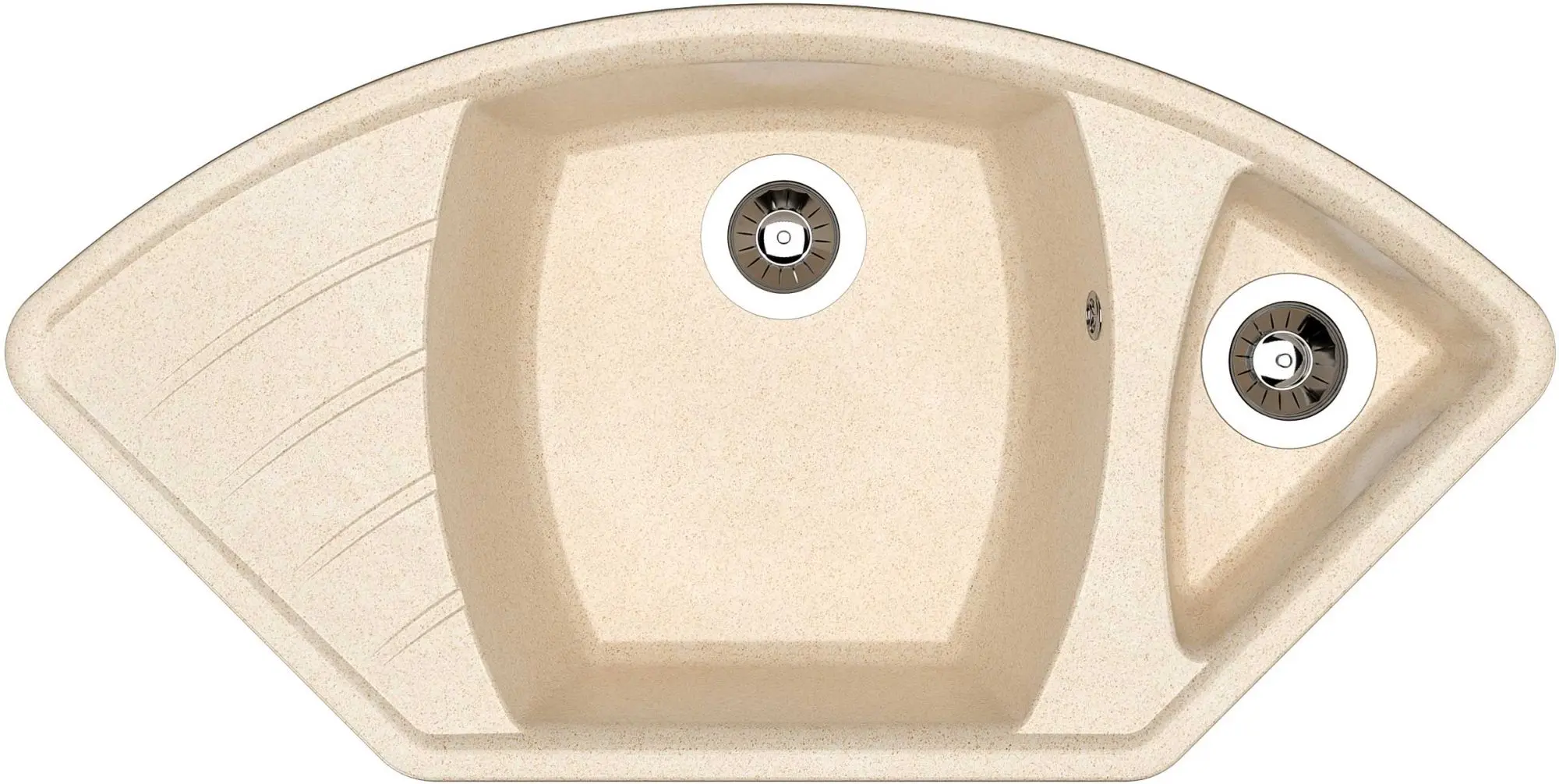 Chiuveta + baterie Dr.Gans Gabi +SanDonna F1069 (Latte/Beige) - 2