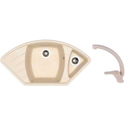 Кухонная мойка + смеситель Dr.Gans Gabi +SanDonna F1069 (Latte/Beige)