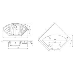 Кухонная мойка + смеситель Dr.Gans Gabi +SanDonna F7073 (Black) Thumb